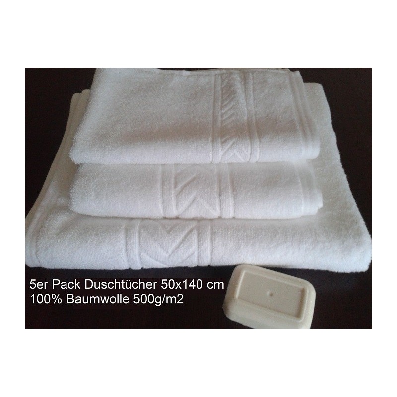 5er Pack Duschtücher 70x140